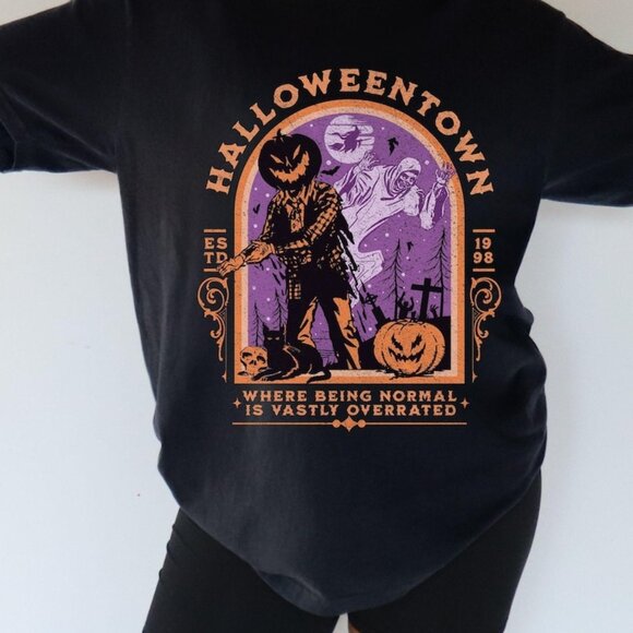 Unbranded Tops - Halloweentown 1998 Shirt, Halloween Pumpkin Shirt